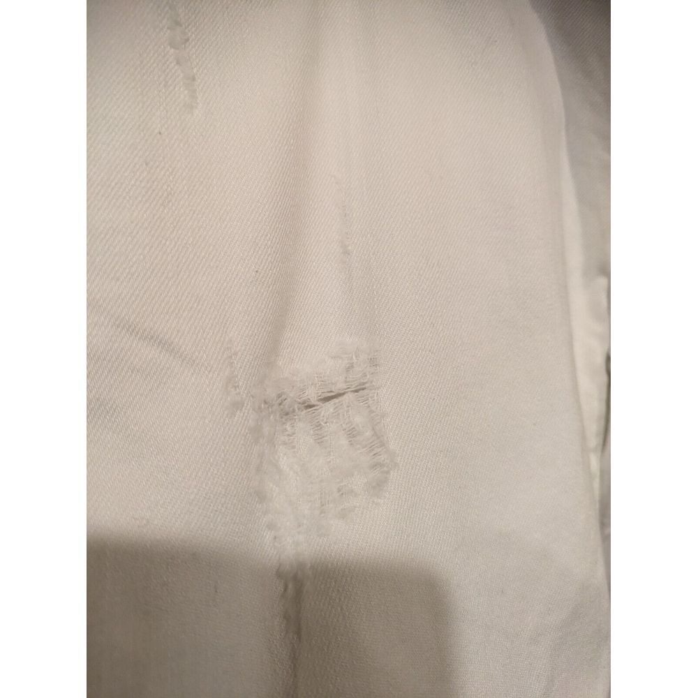 Mavi Jeans‎ Womens 28X32 Tag  Actual 32X34 Emma Slim Boyfriend DIstress White - Picture 4 of 6